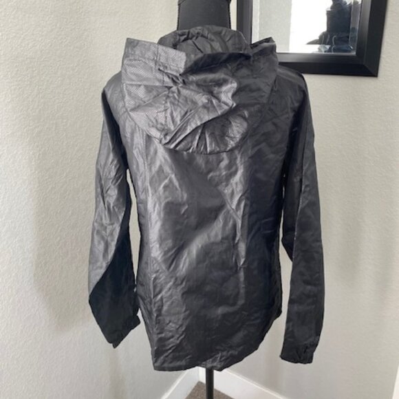 SIERRA DESIGNS Packable Hooded Travel Raincoat Rain Jacket Windbreaker Small - Picture 7 of 16